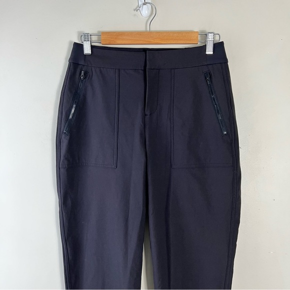 Athleta Wander Hybrid Black Straight Leg Pant size 4 Ankle Stretch Pockets - Picture 5 of 13
